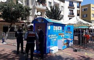 Dezenfeksiyon tüneli Güzelçamlı’da hizmete girdi