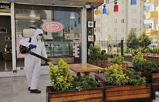 Dezenfekte çalışmaları aralıksız sürüyor