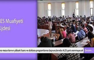 Doktora mezunları artık ALES’ten muaf olacak