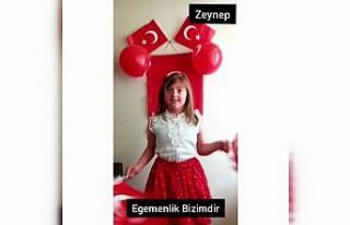 Down sendromlu çocuklar 23 Nisan’ı evden şiir...