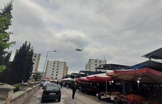 Drone ile sosyal mesafe denetimi yapıldı
