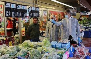 Edirne’de market ve fırınlara korona virüs denetimi