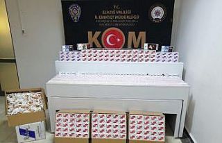 Elazığ’da 225 karton kaçak sigara ve bandroller...