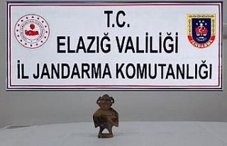 Elazığ’da "Hitit" dönemine ait heykel...
