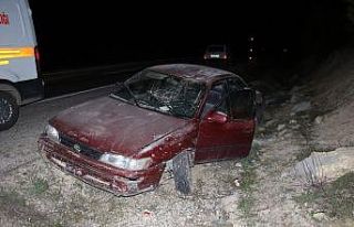 Elazığ’da otomobil şarampole uçtu: 3 yaralı