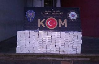 Elektrikli süpürge ve soba içinden kaçak sigara...