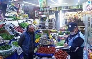 Emet’te gıda satan esnaflara denetim