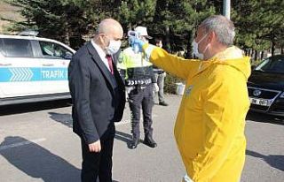 Emniyet Müdürü Artunay, kontrol noktasını denetledi
