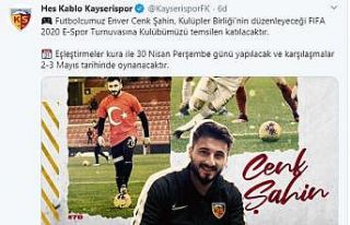 Enver Cenk Şahin FIFA 2020 E-Spor Turnuvasına katılacak