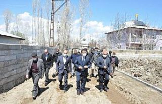 Erciş Belediyesinden yol yapım çalışması