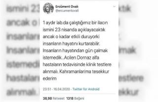 Ercüment Ovalı’dan heyecanlandıran korona virüs...