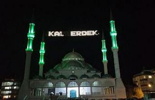 Erdeklilere mahya ile ‘Evde Kal’ çağrısı