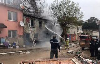 Erdek´te korkutan yangın