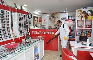 Erdemli’de korona virüsle mücadele çalışmaları...