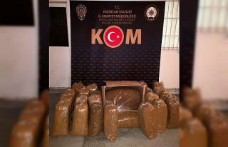 Erzincan’da 185 kilogram kaçak tütün ele geçirildi