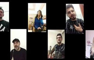 Erzurumlu müzisyenler hazırladıkları video ile...