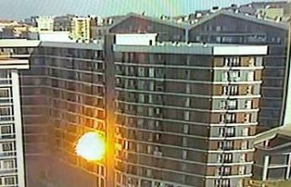 Esenyurt’ta doğal gaz patlaması kamerada