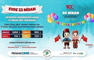 Evde 23 Nisan’ Şiir Yarışması düzenlenecek