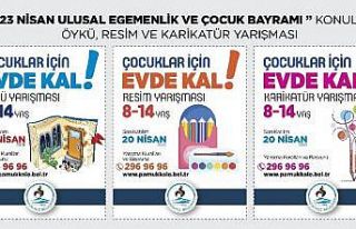 Evde kalan çocuklara özel yarışmalar başlatıldı