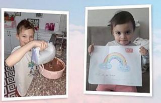 Evde kalan minikler hünerlerini sergileyip sosyal...