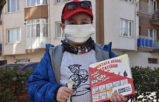 Evde okumak için kitap istedi, istediği yerine geldi