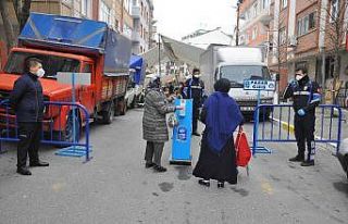 Eyüpsultan’da pazarlarda giriş çıkış noktaları...