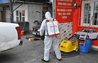 Eyüpsultan’ın cadde ve sokakları dezenfekte ediliyor