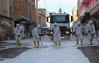 Eyyübiye Belediyesi temizlik çalışmalarını aralıksız...