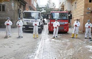 Eyyübiye’de temizlik çalışmaları sürüyor