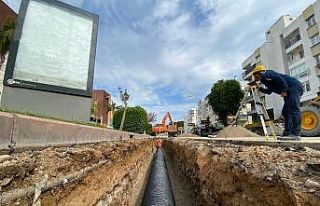 Fener mahallesinde yağmur suyu çalışması