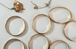 Gasp edilen altınlar, çöp torbasından çıktı