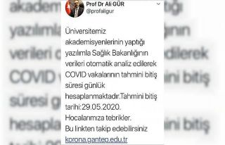 GAÜN’den bitiş tahmini
