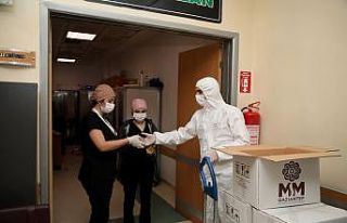 Gaziantep’te sağlı personeline tatlı dopingi