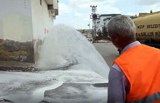 Gaziantep’te şaka gibi dezenfekte