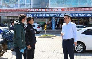 Gazipaşa Kaymakamı Öztürk pazarı denetledi