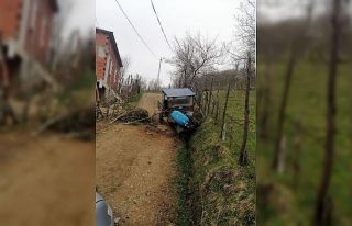 Giresun’da tarım aracı devrildi: 1 ölü