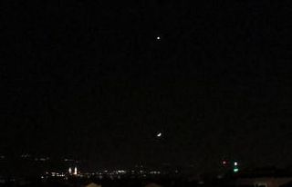 Gökyüzünde muhteşem görüntü