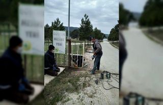 Gölcük piknik alanında temizlik