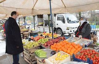Gülüç Pazarı’nda sıkı tedbirler alındı