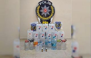 Gümüşhacıköy’de 85 litre kaçak içici ele...