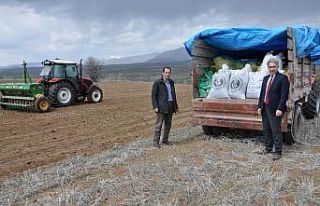 Gümüşhane’de üreticilere 160 ton yem bitkisi...