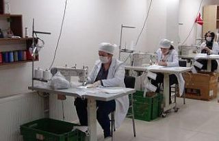 Günde 10 bin adet maske üretecekler