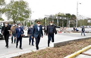 Gürkan yol yenileme çalışmalarını inceledi