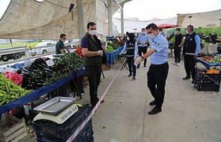 Haliliye zabıtası semt pazarlarında tedbirleri...
