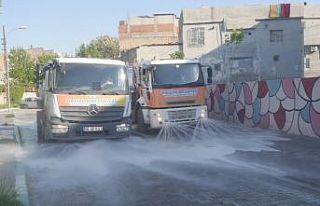 Haliliye’de dezenfekte çalışmaları devam ediyor