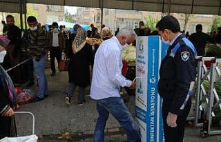 Haliliye’de korona standı