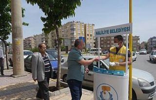 Haliliye’de maske dağıtımı sürüyor
