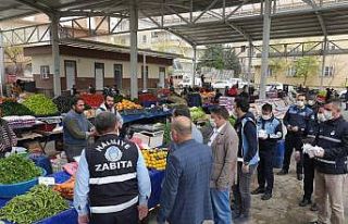 Haliliye’de semt pazarlarında salgına karşı...
