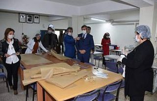 Halk Eğitim Merkezleri günde 7 bin maske üretiyor