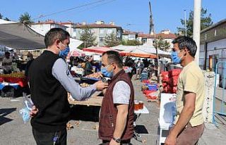 Halk pazarlarında Covid-19 tedbirleri devam ediyor